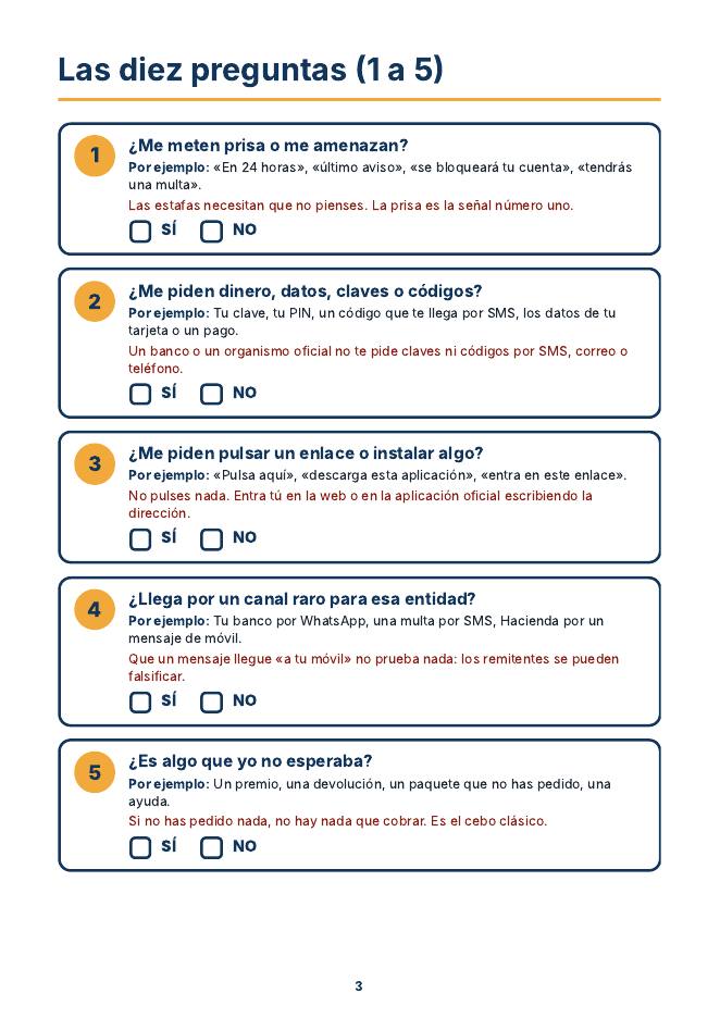 Página del checklist